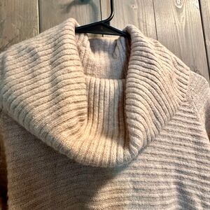Cozy Soft Cream Colored Cowl Neck Sweater